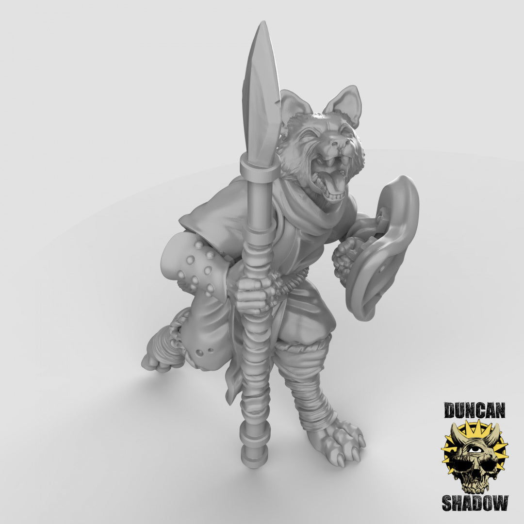Kitsune Fox Folk With Spears | Duncan Shadow | Compatible with Dungeons & Dragons and Pathfinder