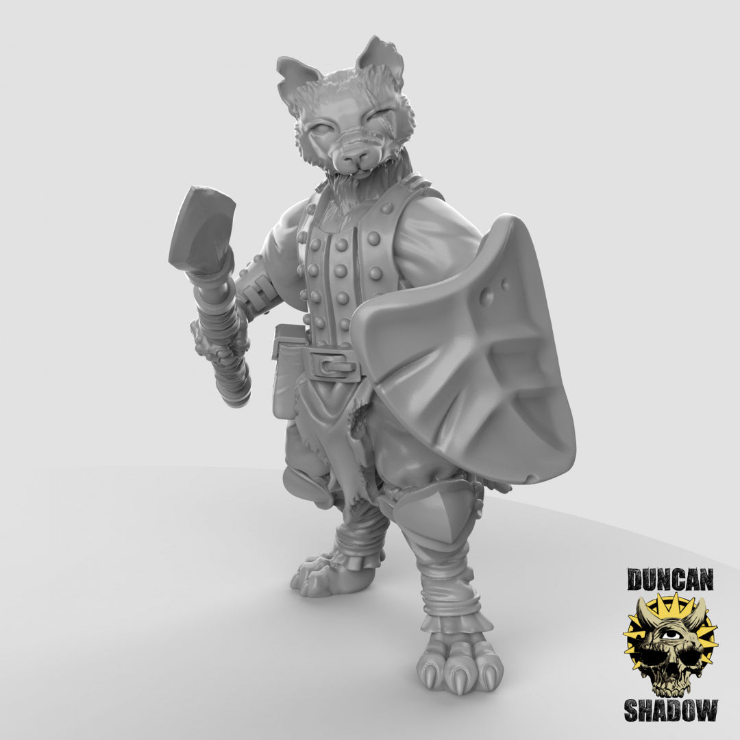 Kitsune Fox Folk With Spears | Duncan Shadow | Compatible with Dungeons & Dragons and Pathfinder