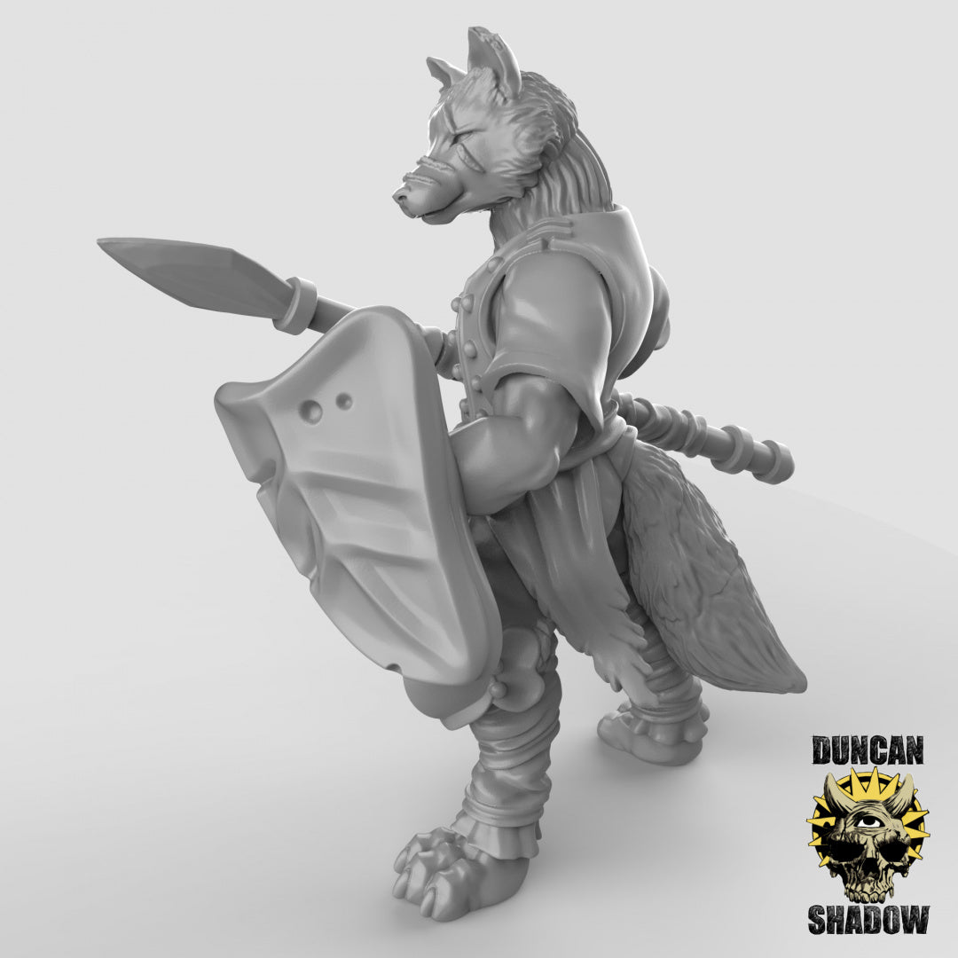 Kitsune Fox Folk With Spears | Duncan Shadow | Compatible with Dungeons & Dragons and Pathfinder