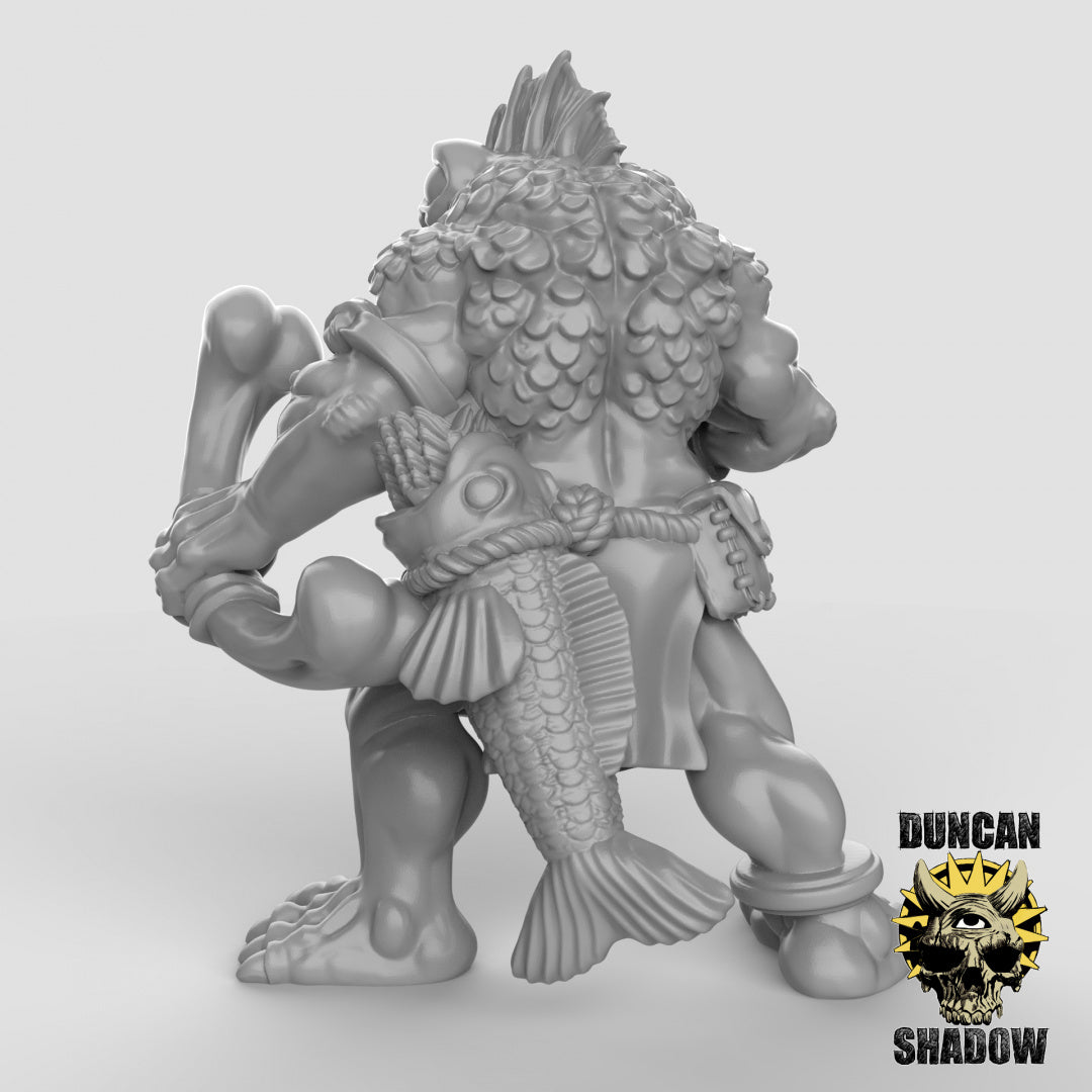 Koa Toa Fischvolk mit Bogen | Duncan Shadow | Kompatibel mit Dungeons & Dragons und Pathfinder