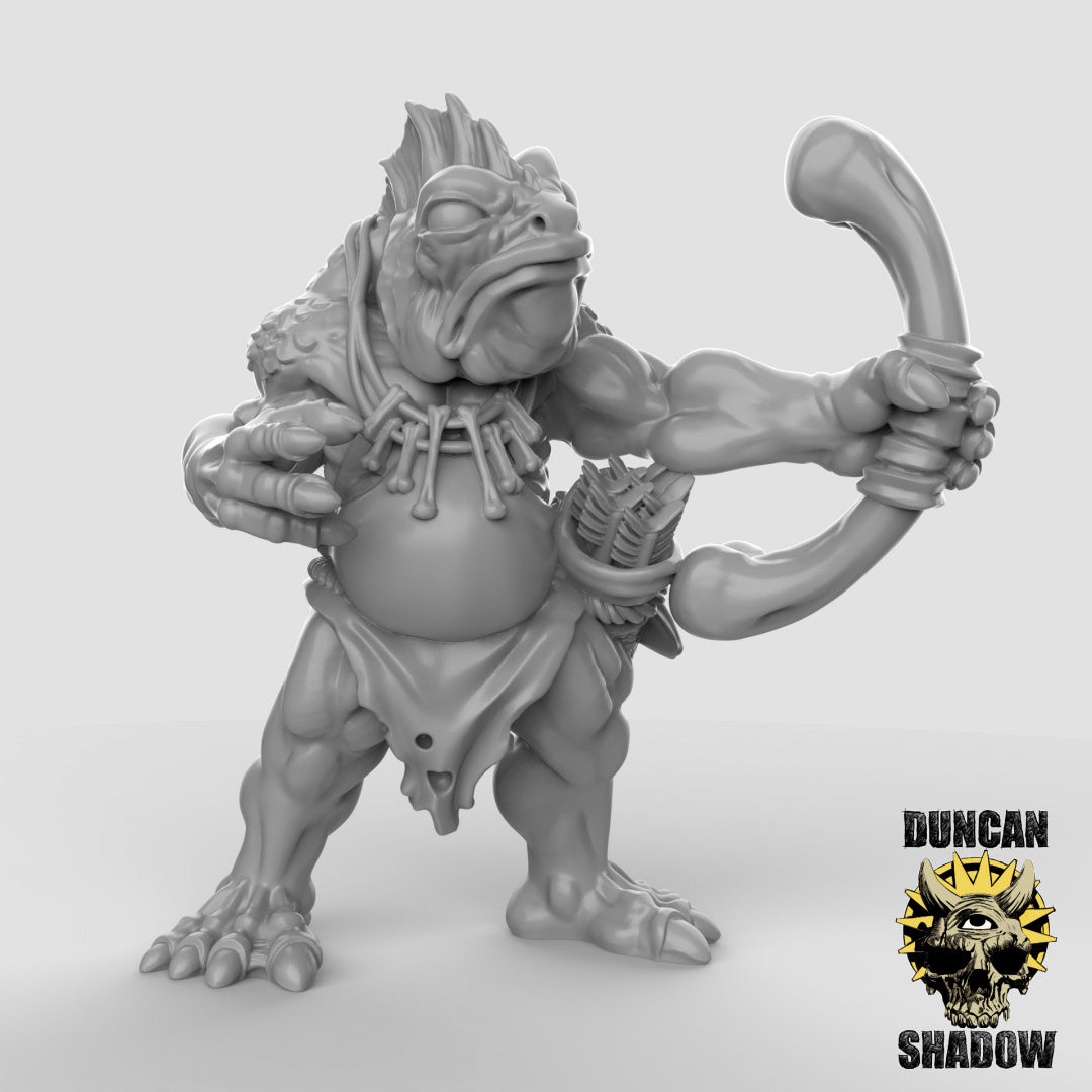 Koa Toa Fischvolk mit Bogen | Duncan Shadow | Kompatibel mit Dungeons & Dragons und Pathfinder