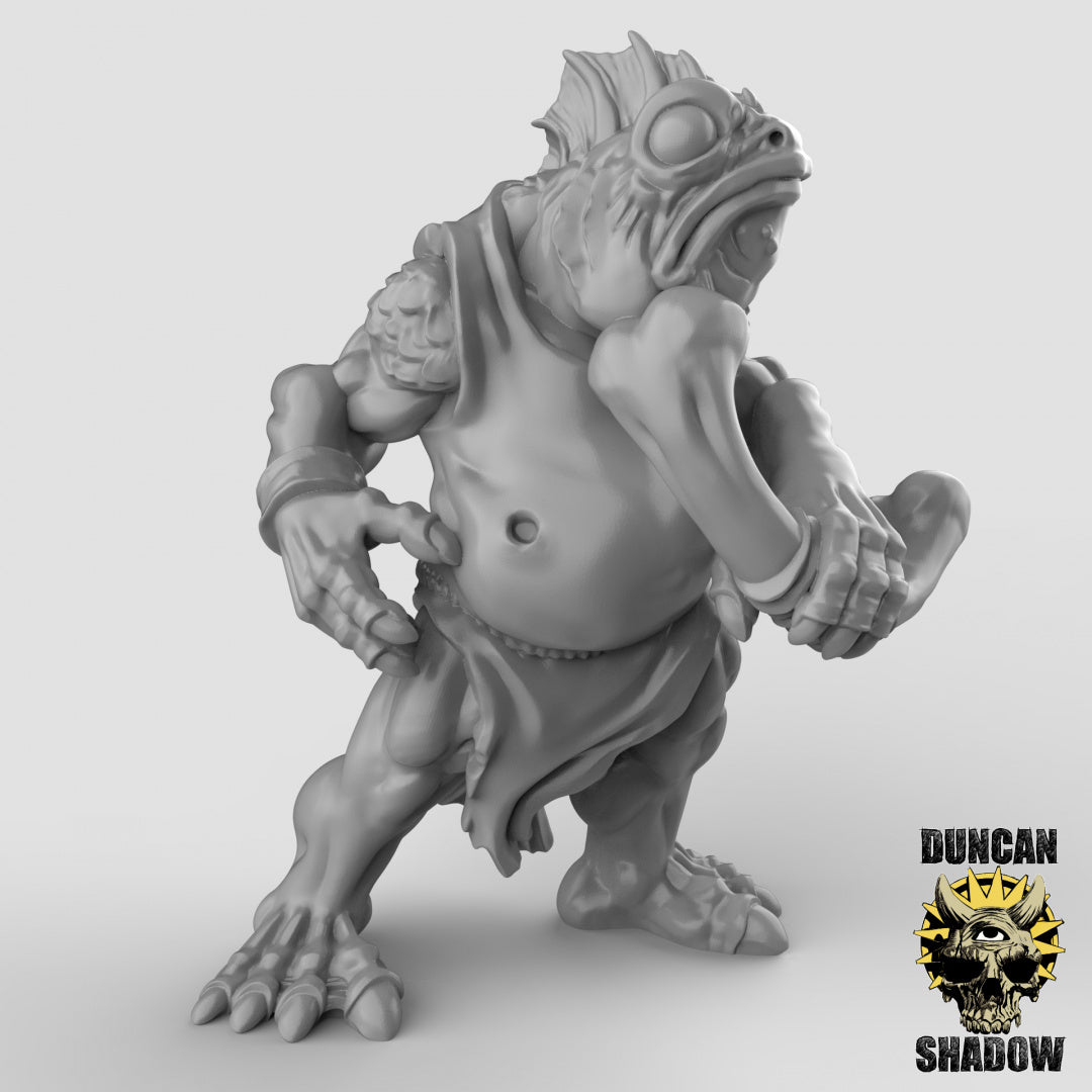 Koa Toa Fischvolk mit Bogen | Duncan Shadow | Kompatibel mit Dungeons & Dragons und Pathfinder