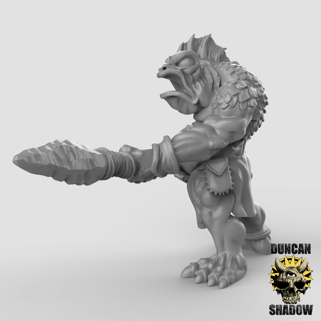 Koa Toa Fischvolk mit Speeren | Duncan Shadow | Kompatibel mit Dungeons & Dragons und Pathfinder