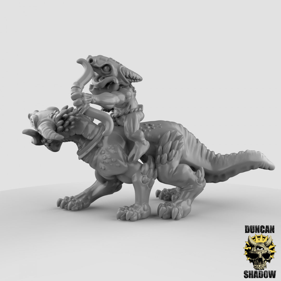 Kobold Beast Cavalry With Bows | Duncan Shadow | Compatible with Dungeons & Dragons and Pathfinder