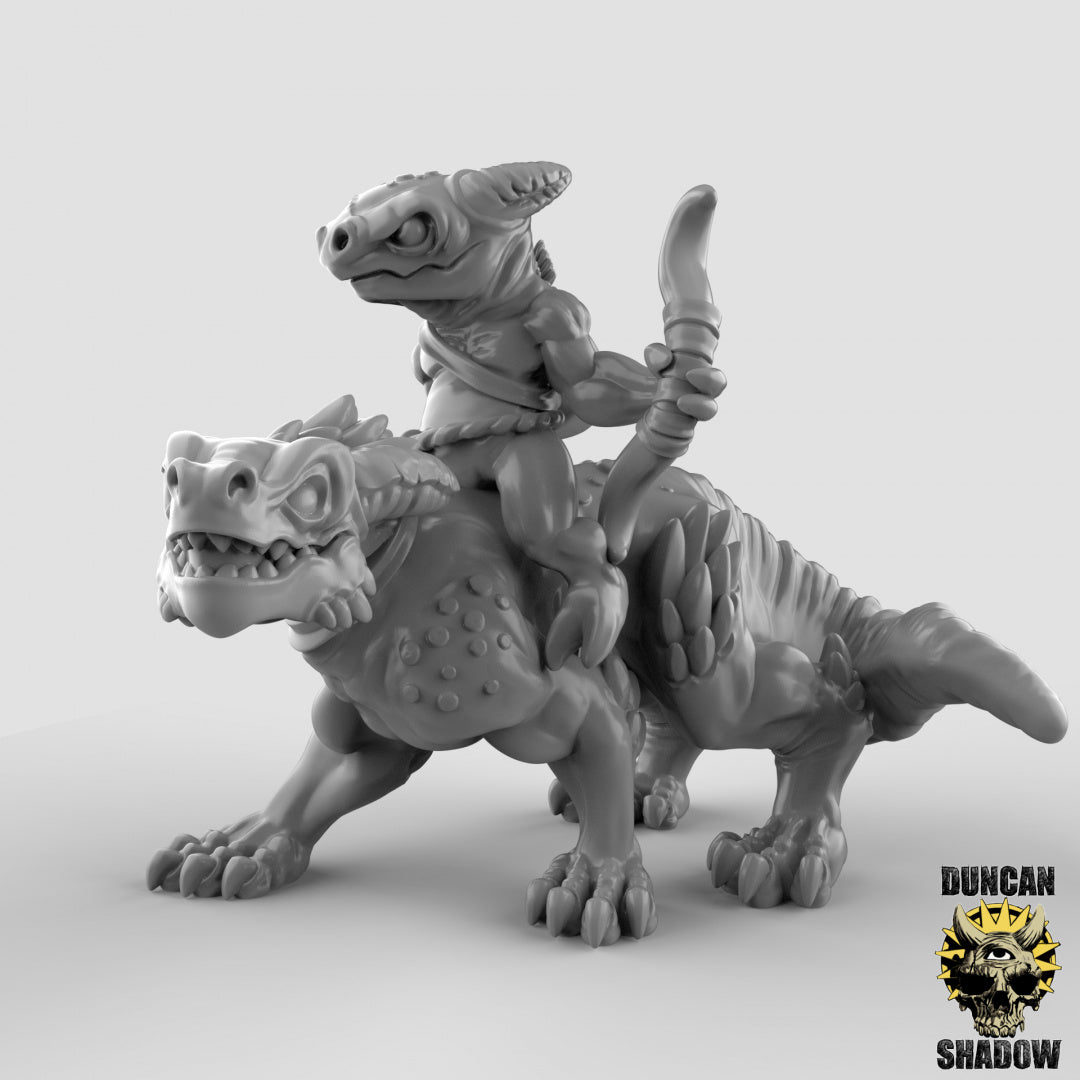 Kobold Beast Cavalry With Bows | Duncan Shadow | Compatible with Dungeons & Dragons and Pathfinder