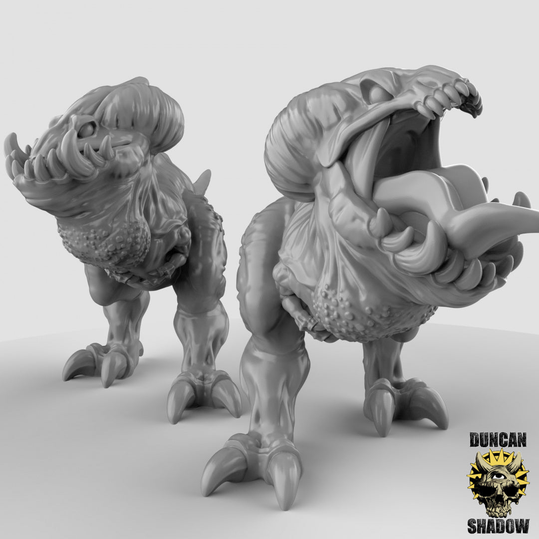 Kobold Cave Raptor Beasts | Duncan Shadow | Compatible with Dungeons & Dragons and Pathfinder