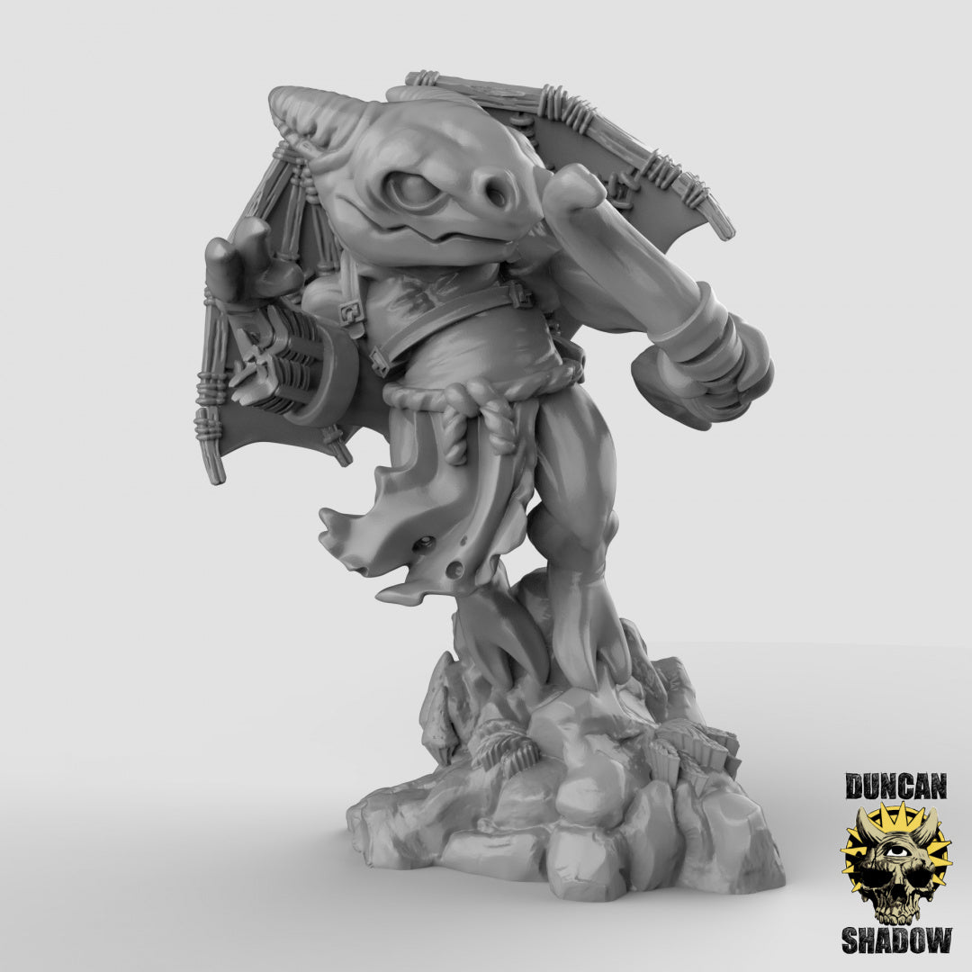 Hostigadores alados kobold con arcos | Sombra de Duncan | Compatible con Dragones y Mazmorras y Pathfinder