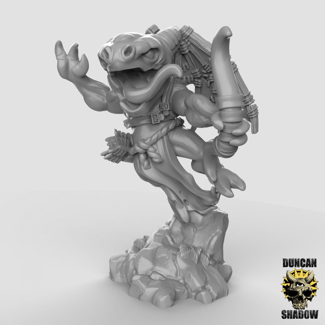Hostigadores alados kobold con arcos | Sombra de Duncan | Compatible con Dragones y Mazmorras y Pathfinder