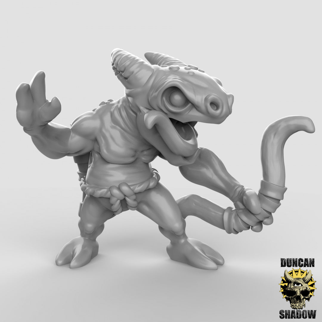 Kobold Rabble With Bows | Duncan Shadow | Compatible with Dungeons & Dragons and Pathfinder