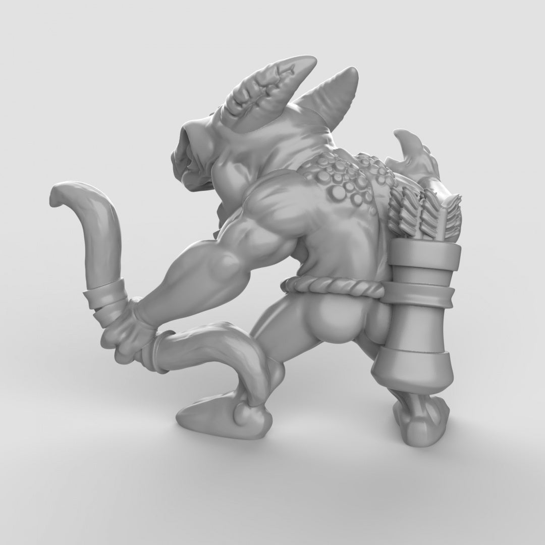 Kobold Rabble With Bows | Duncan Shadow | Compatible with Dungeons & Dragons and Pathfinder