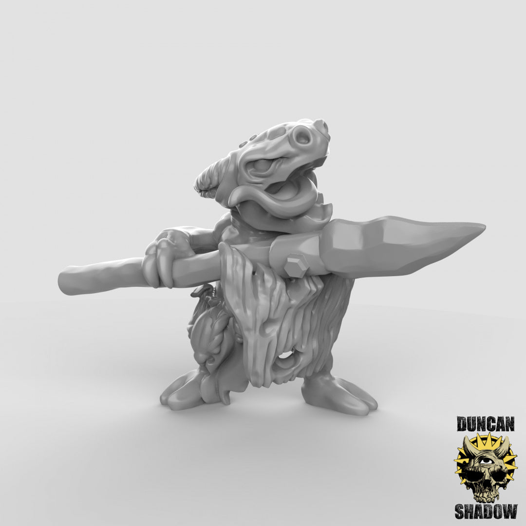 Kobold Rabble With Spears | Duncan Shadow | Compatible with Dungeons & Dragons and Pathfinder