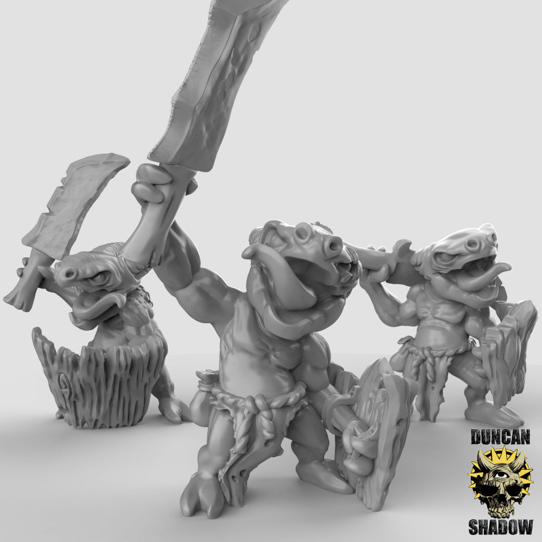 Chusma de Kobold con espadas | Sombra de Duncan | Compatible con Dragones y Mazmorras y Pathfinder
