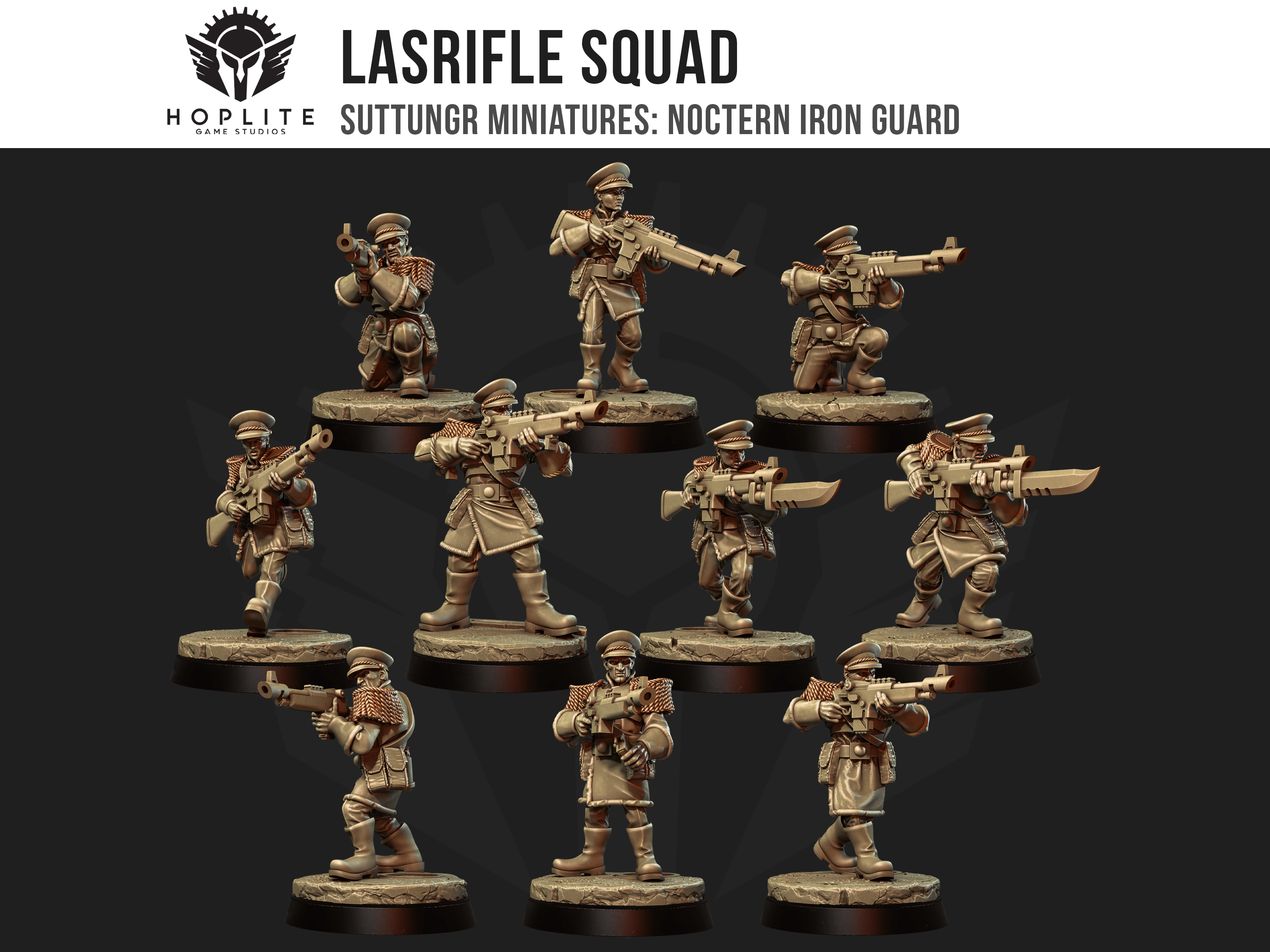 Infantry Squad - Noctern Iron Guard - Mordian - Grimdark Future - Suttungr Miniatures