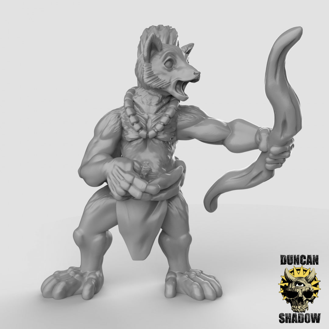 Lemurenvolk mit Bogen | Duncan Shadow | Kompatibel mit Dungeons & Dragons und Pathfinder