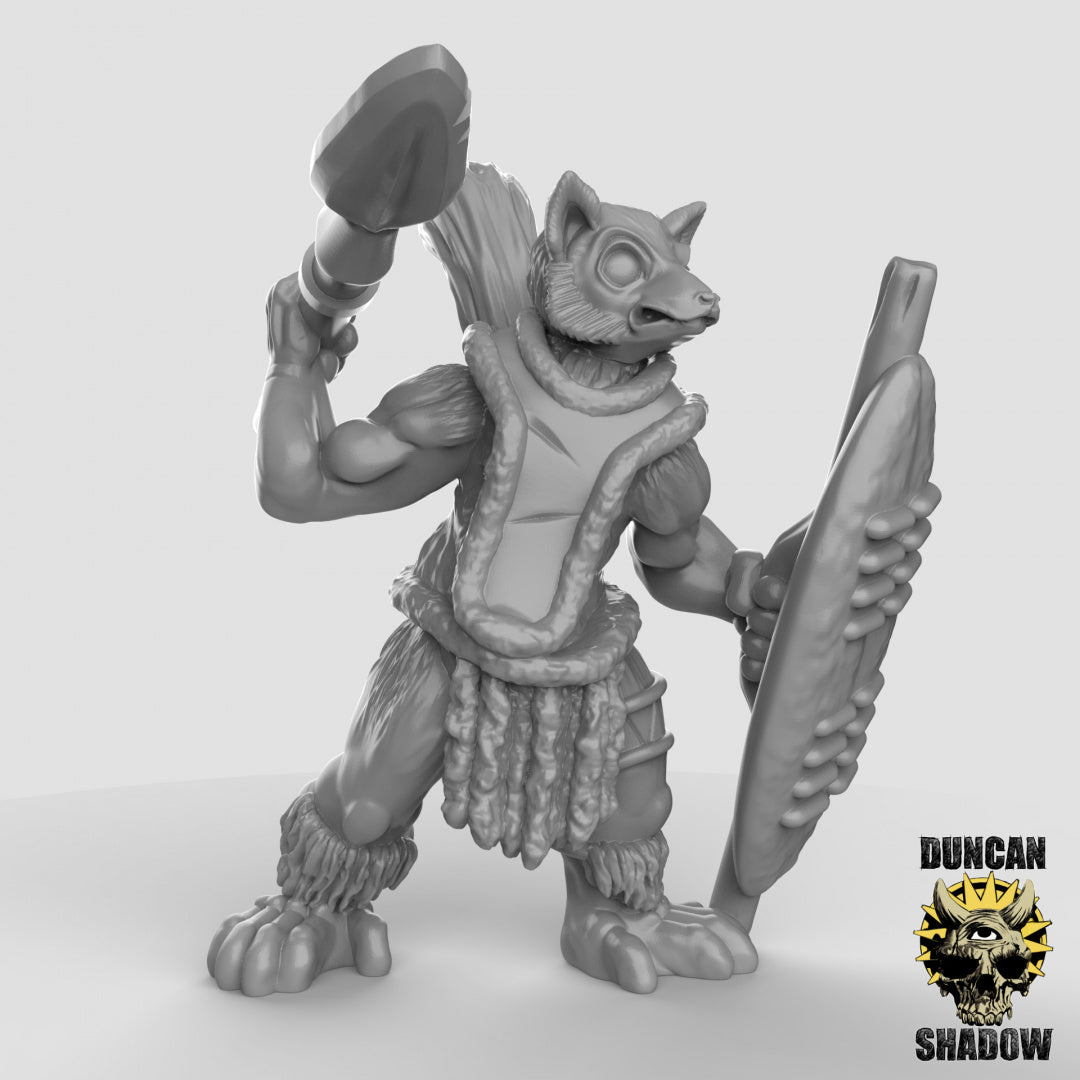 Lemurenvolk mit Speeren | Duncan Shadow | Kompatibel mit Dungeons & Dragons und Pathfinder