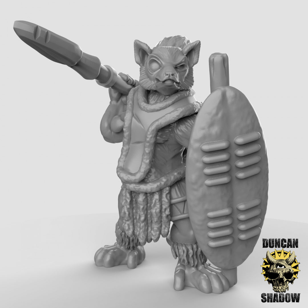 Lemurenvolk mit Speeren | Duncan Shadow | Kompatibel mit Dungeons & Dragons und Pathfinder