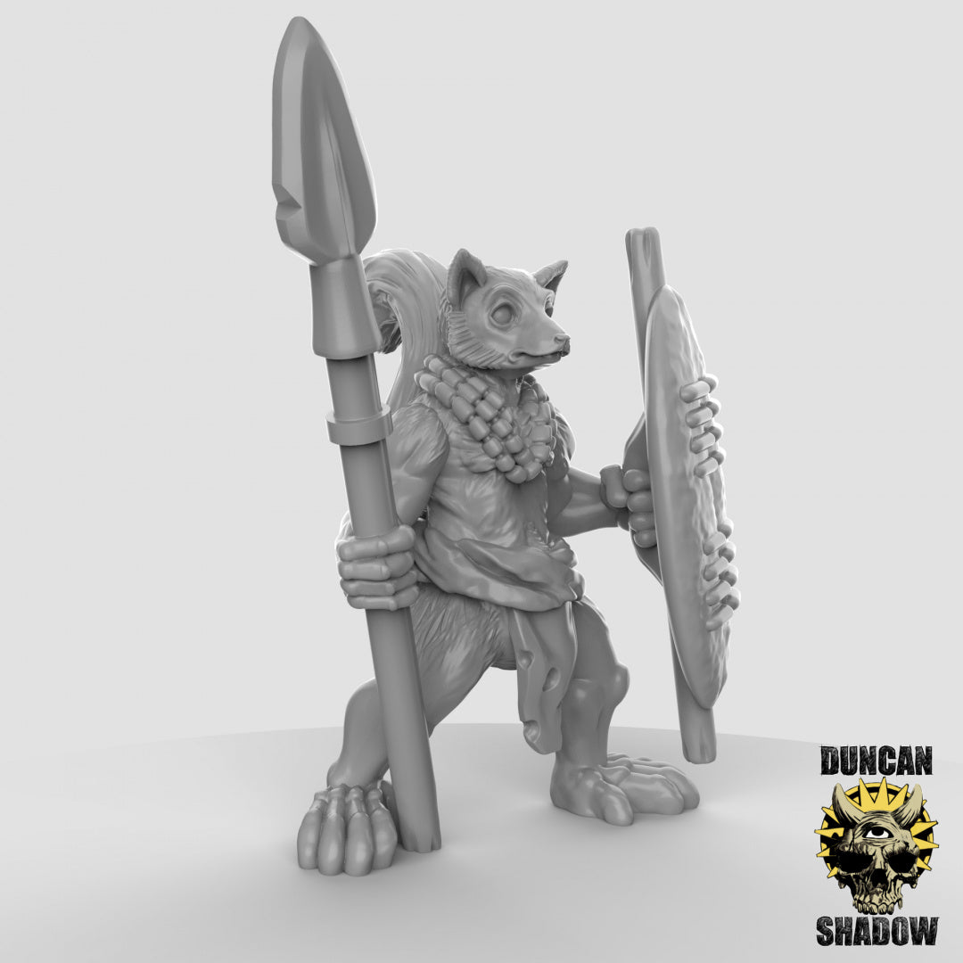 Lemurenvolk mit Speeren | Duncan Shadow | Kompatibel mit Dungeons & Dragons und Pathfinder