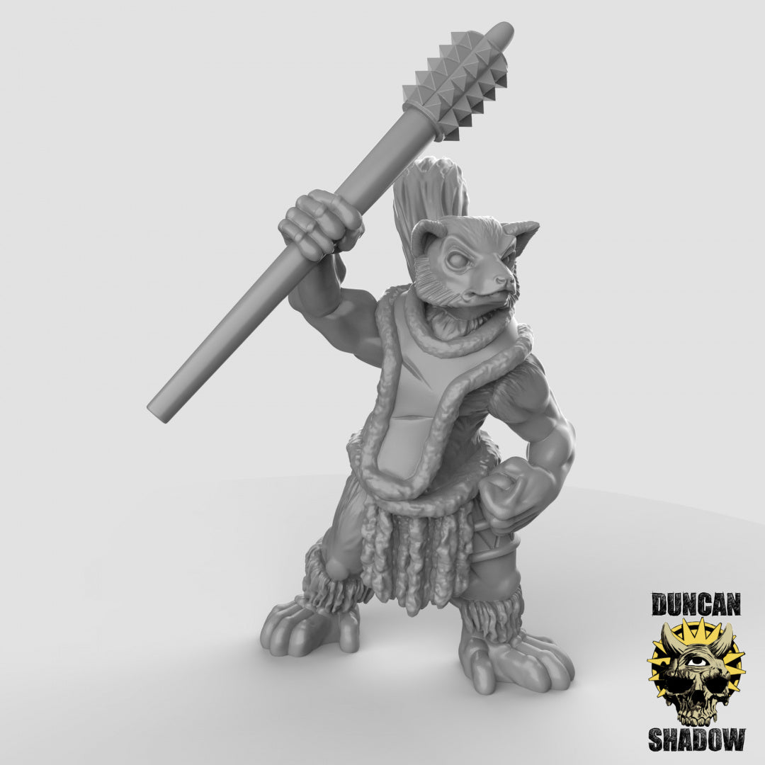 Lemurenvolk mit Kriegskeulen | Duncan Shadow | Kompatibel mit Dungeons & Dragons und Pathfinder