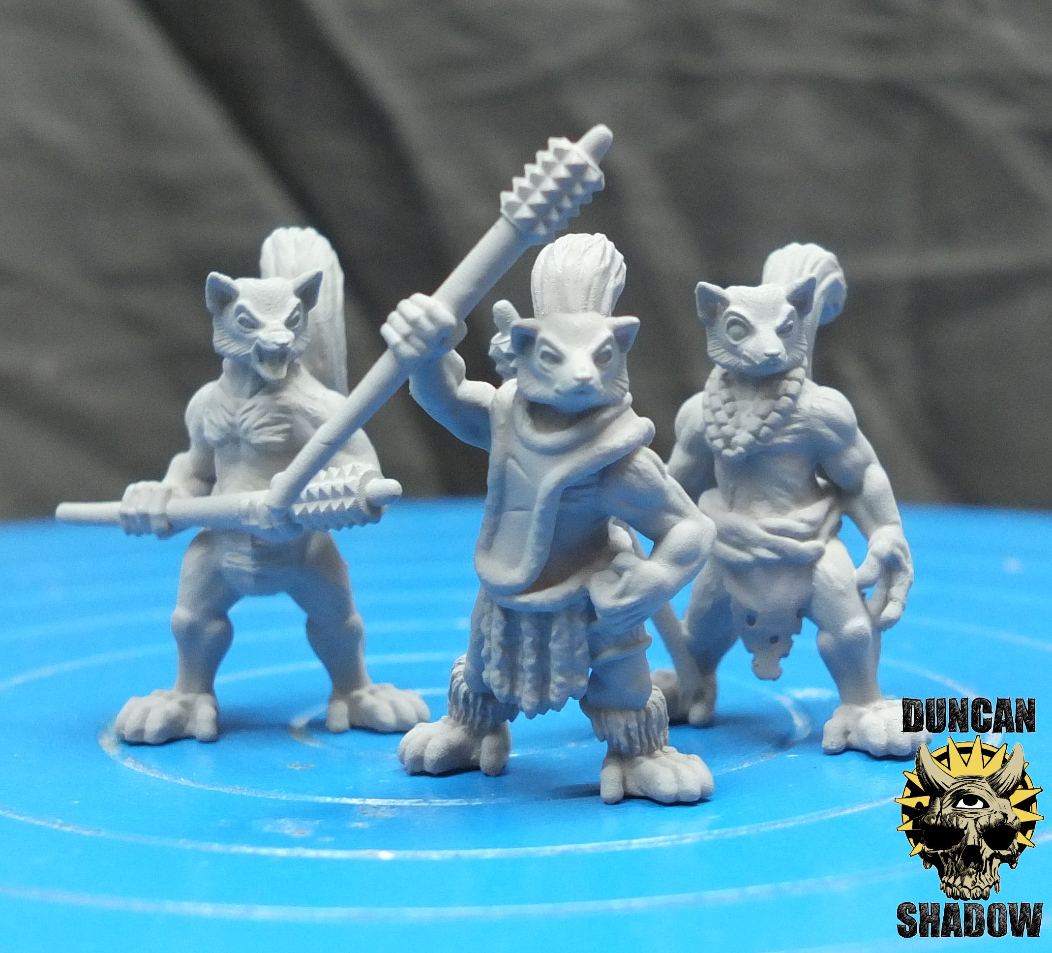 Lemurenvolk mit Kriegskeulen | Duncan Shadow | Kompatibel mit Dungeons & Dragons und Pathfinder