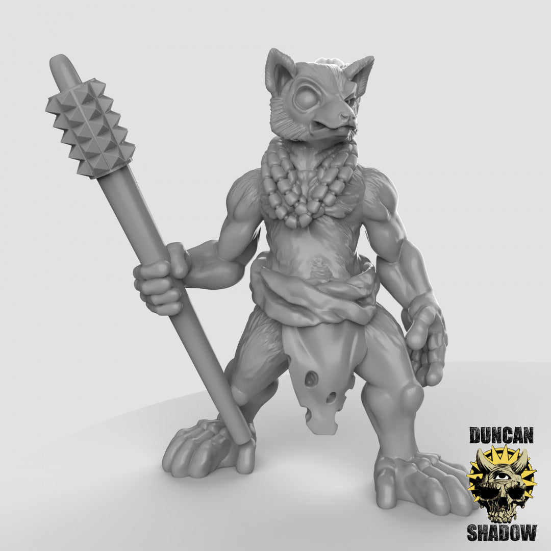 Lemurenvolk mit Kriegskeulen | Duncan Shadow | Kompatibel mit Dungeons & Dragons und Pathfinder
