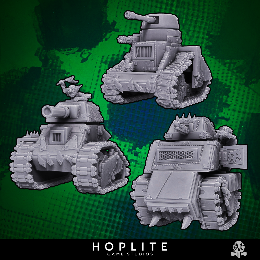 Escuadrón de tanques Goblin | Malicious Miniatures
