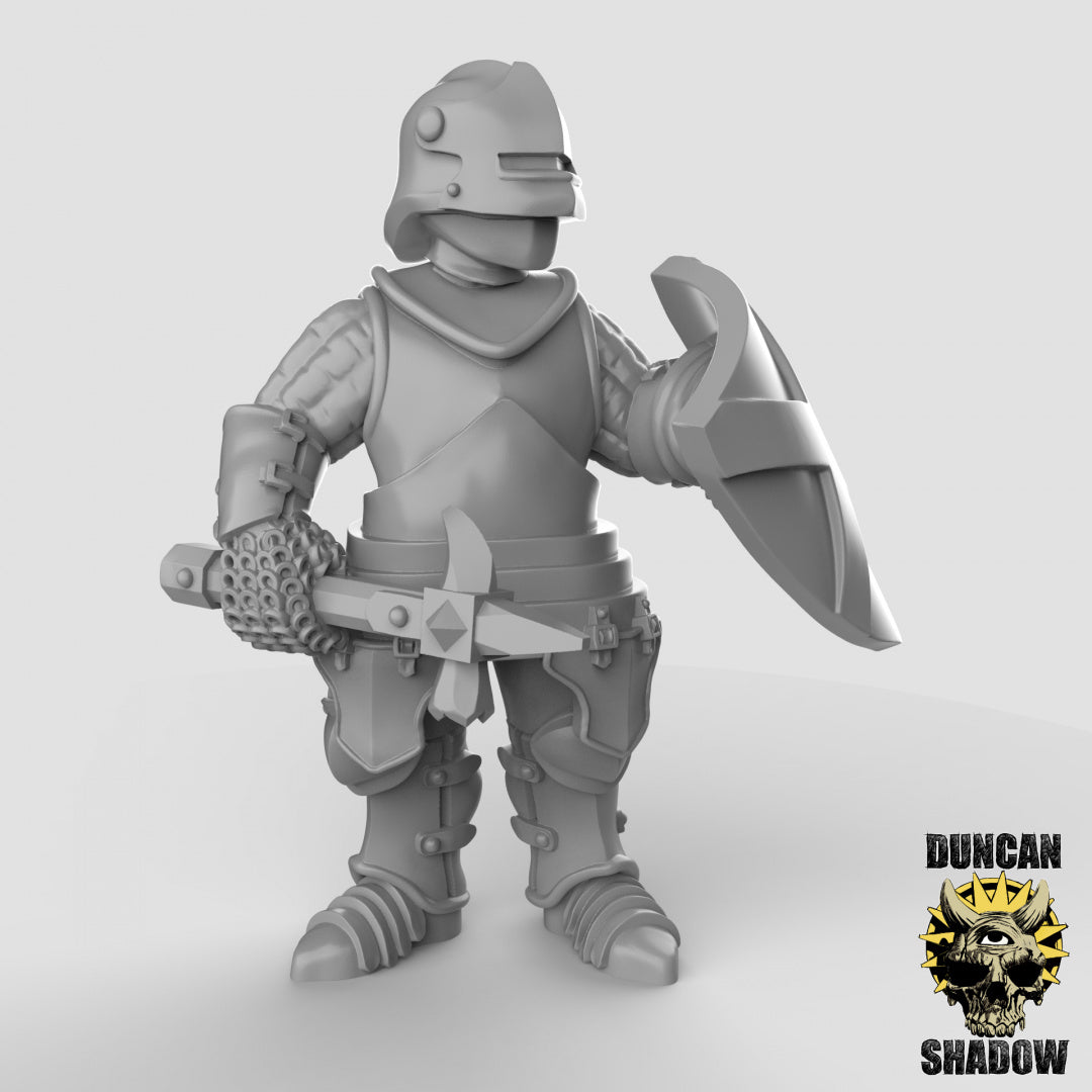 Martillos y escudos para hombres de armas | Sombra de Duncan | Compatible con Dragones y Mazmorras y Pathfinder