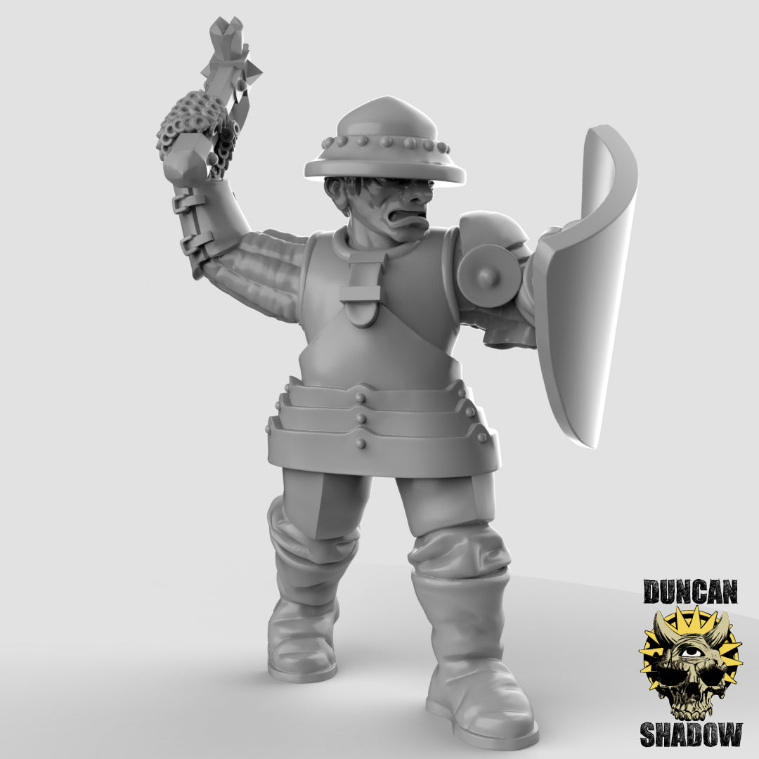 Martillos y escudos para hombres de armas | Sombra de Duncan | Compatible con Dragones y Mazmorras y Pathfinder