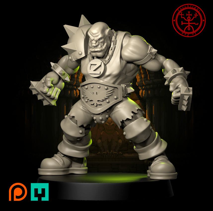Mighty Thug - Jugador estrella humano - Fútbol de fantasía - Modelos de antorchas