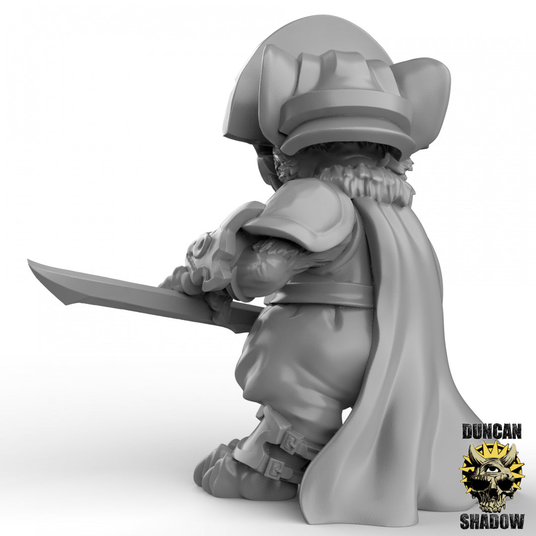 Mousle Folk Black Executioners With Great Swords | Duncan Shadow | Compatible with Dungeons & Dragons and Pathfinder