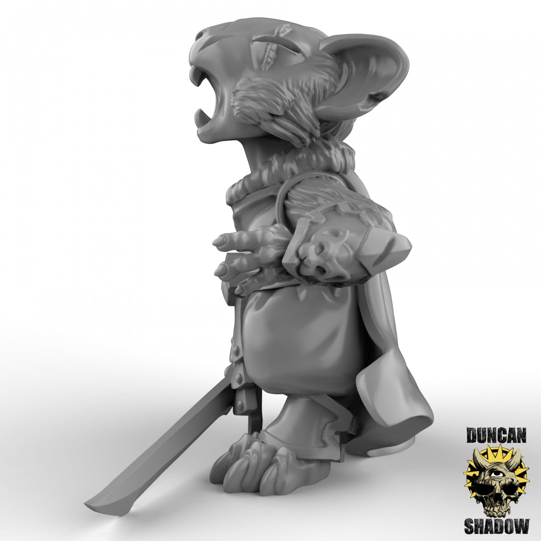 Mousle Folk Black Executioners With Great Swords | Duncan Shadow | Compatible with Dungeons & Dragons and Pathfinder