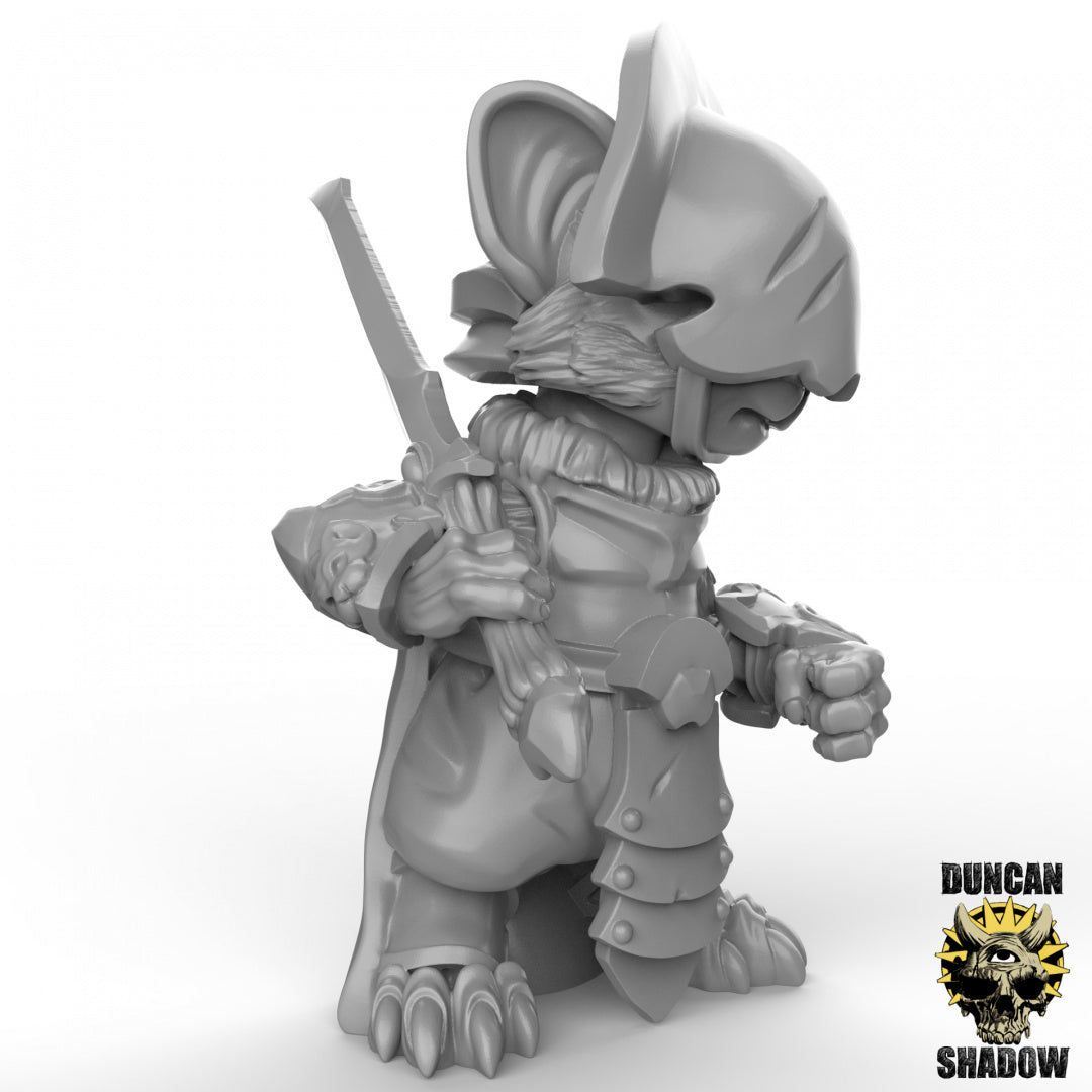 Mousle Folk Black Executioners With Great Swords | Duncan Shadow | Compatible with Dungeons & Dragons and Pathfinder