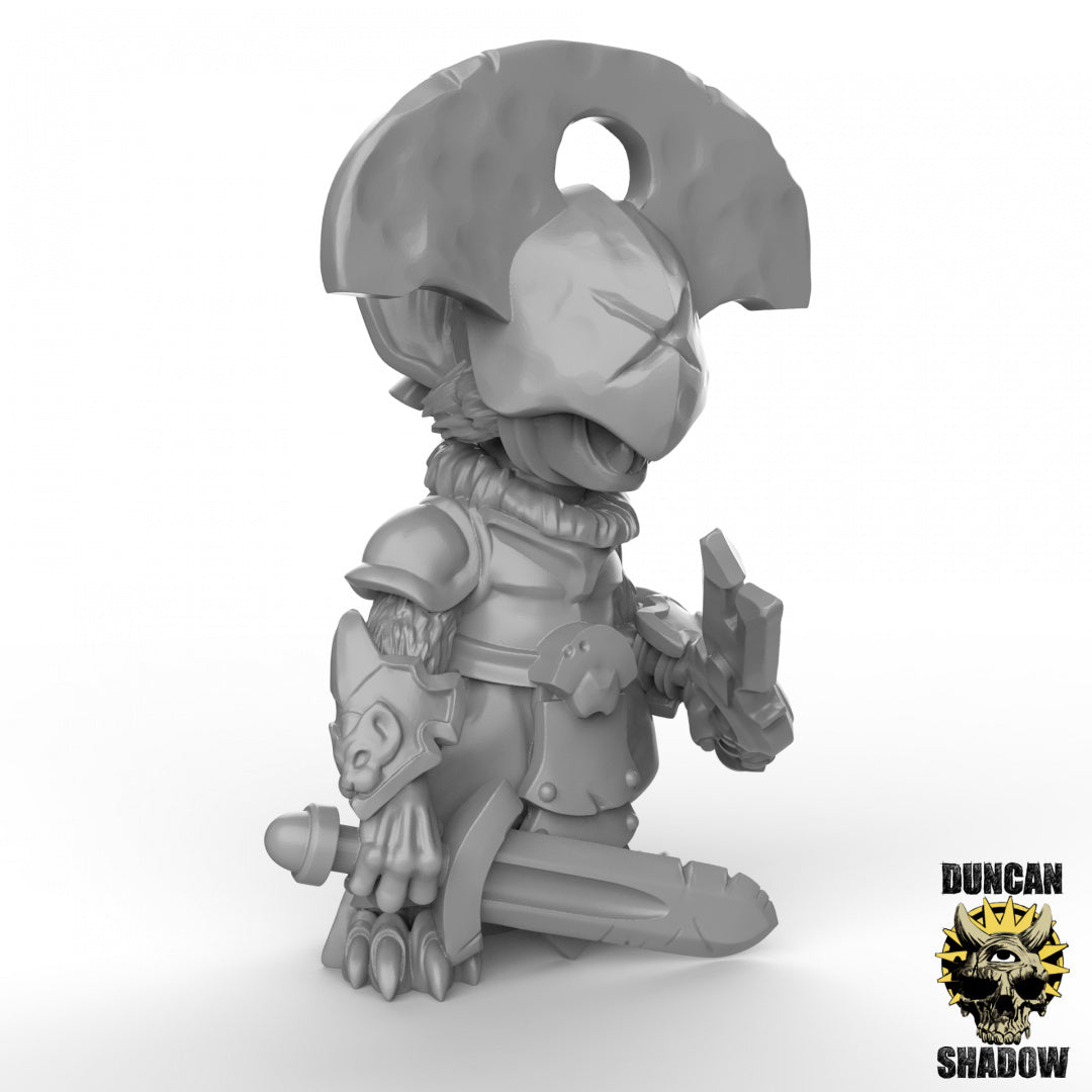 Mousle Folk Black Executioners With Swords | Duncan Shadow | Compatible with Dungeons & Dragons and Pathfinder