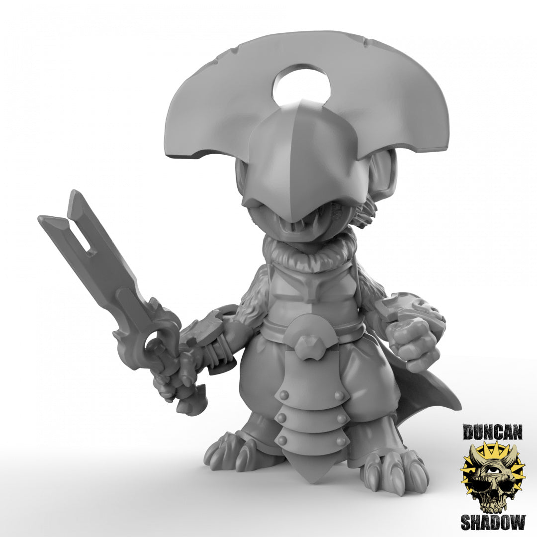 Mousle Folk Black Executioners With Swords | Duncan Shadow | Compatible with Dungeons & Dragons and Pathfinder
