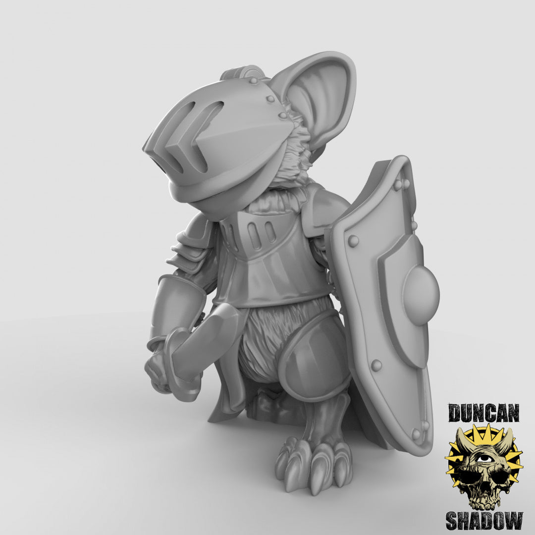 Caballeros populares de Mousle con espadas | Sombra de Duncan | Compatible con Dragones y Mazmorras y Pathfinder