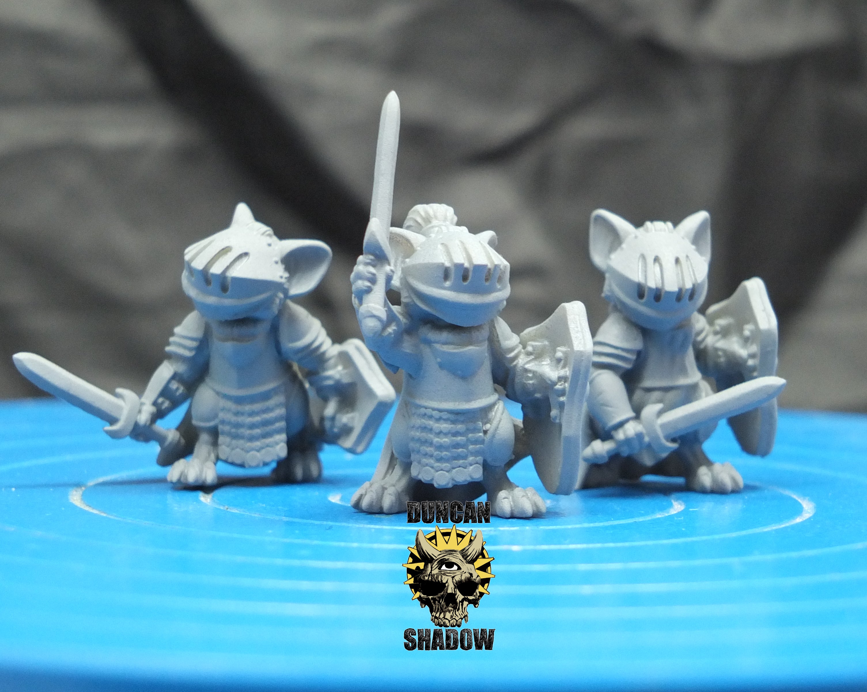 Caballeros populares de Mousle con espadas | Sombra de Duncan | Compatible con Dragones y Mazmorras y Pathfinder