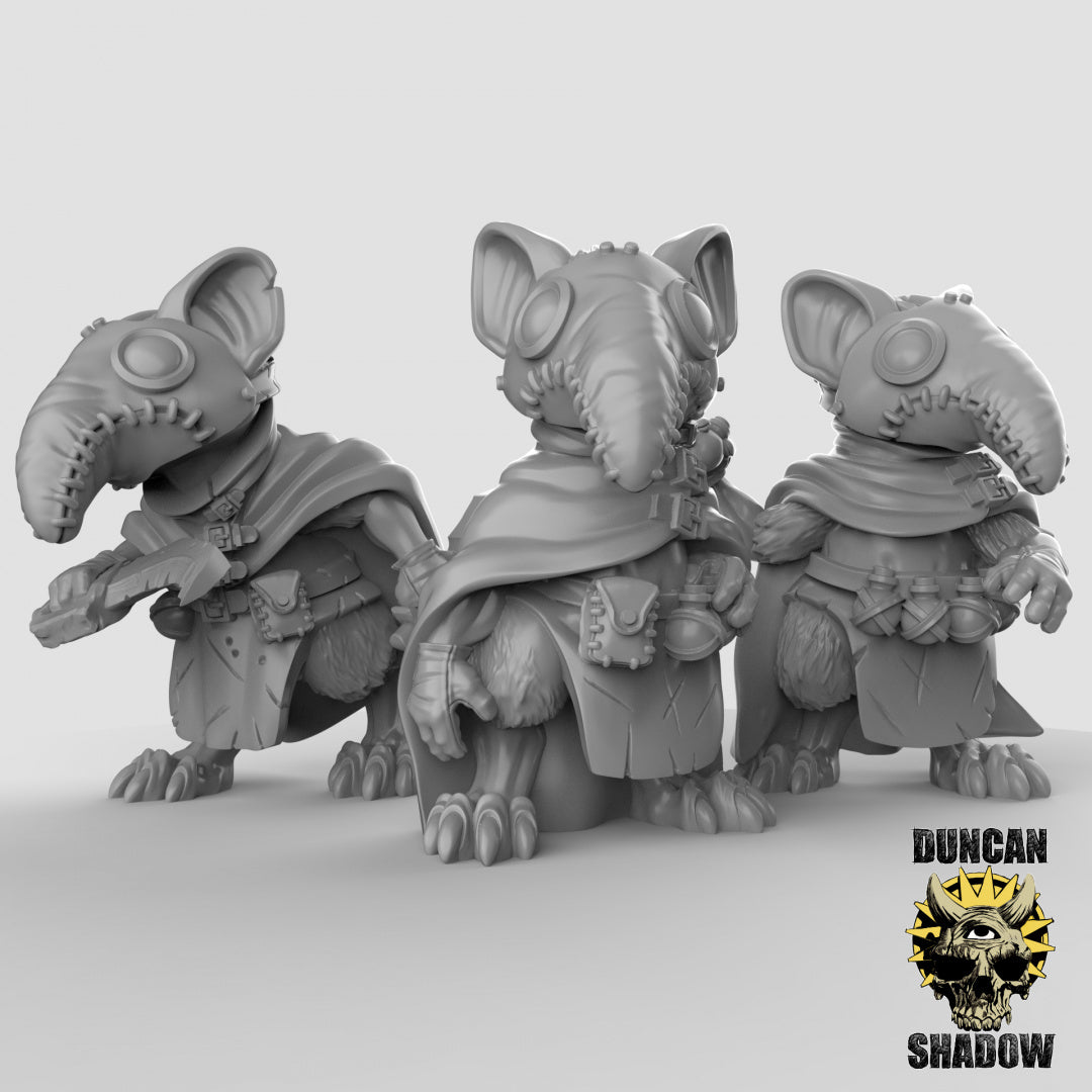 Mousle Folk Plaga Doctor Alquimistas | Sombra de Duncan | Compatible con Dragones y Mazmorras y Pathfinder