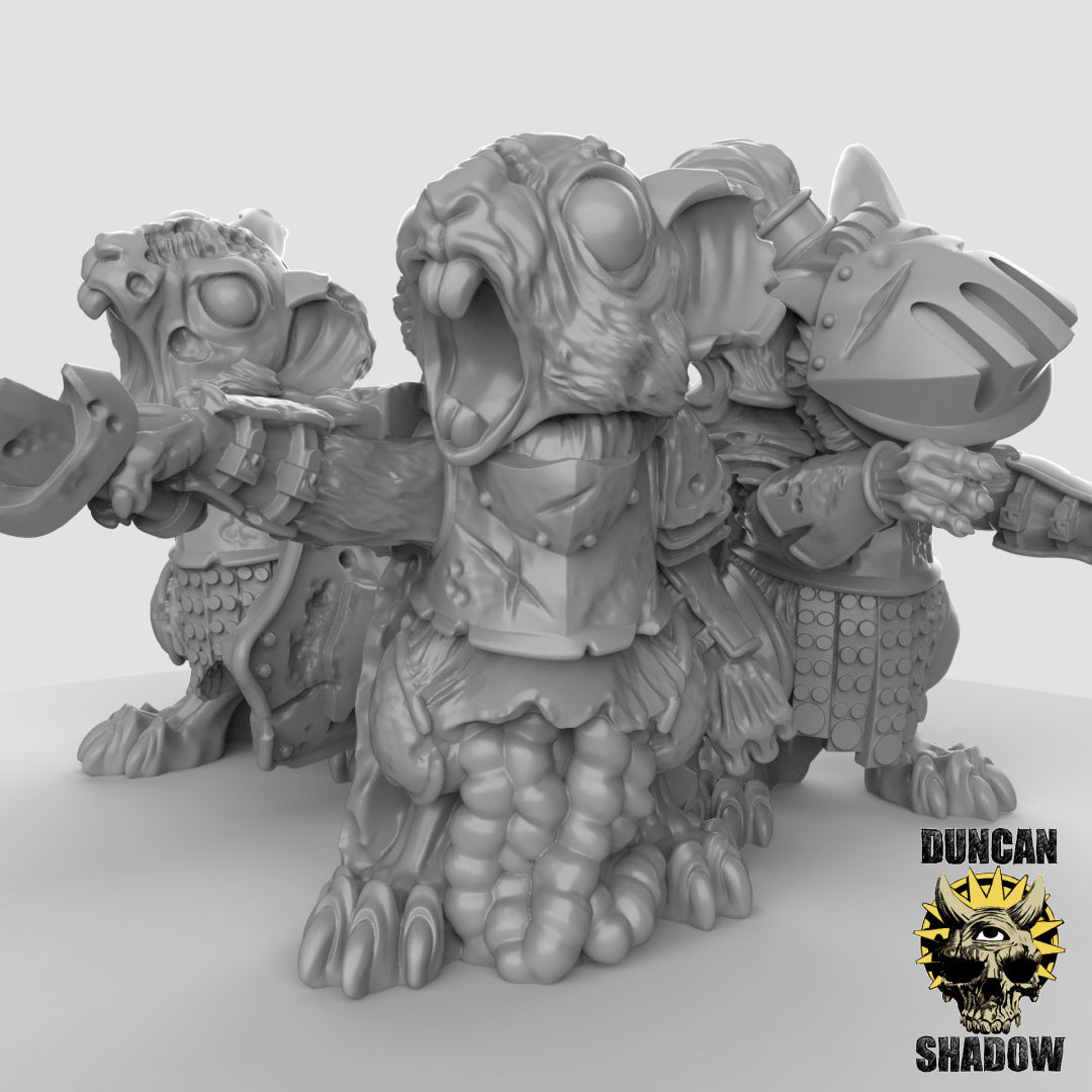 Mousle Folk Caballeros Zombis | Sombra de Duncan | Compatible con Dragones y Mazmorras y Pathfinder