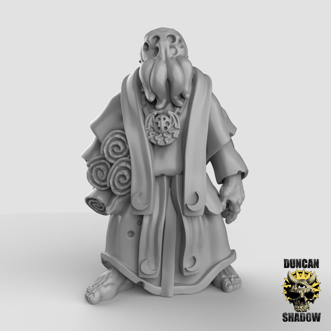 Human Kraken Cultists, Preaching | Duncan Shadow | Compatible with Dungeons & Dragons and Pathfinder
