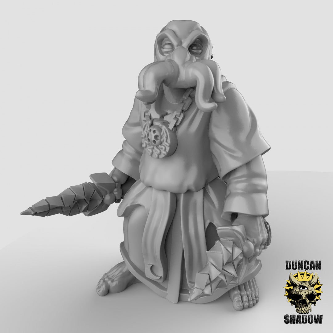 Human Kraken Cultists With Daggers | Duncan Shadow | Compatible with Dungeons & Dragons and Pathfinder