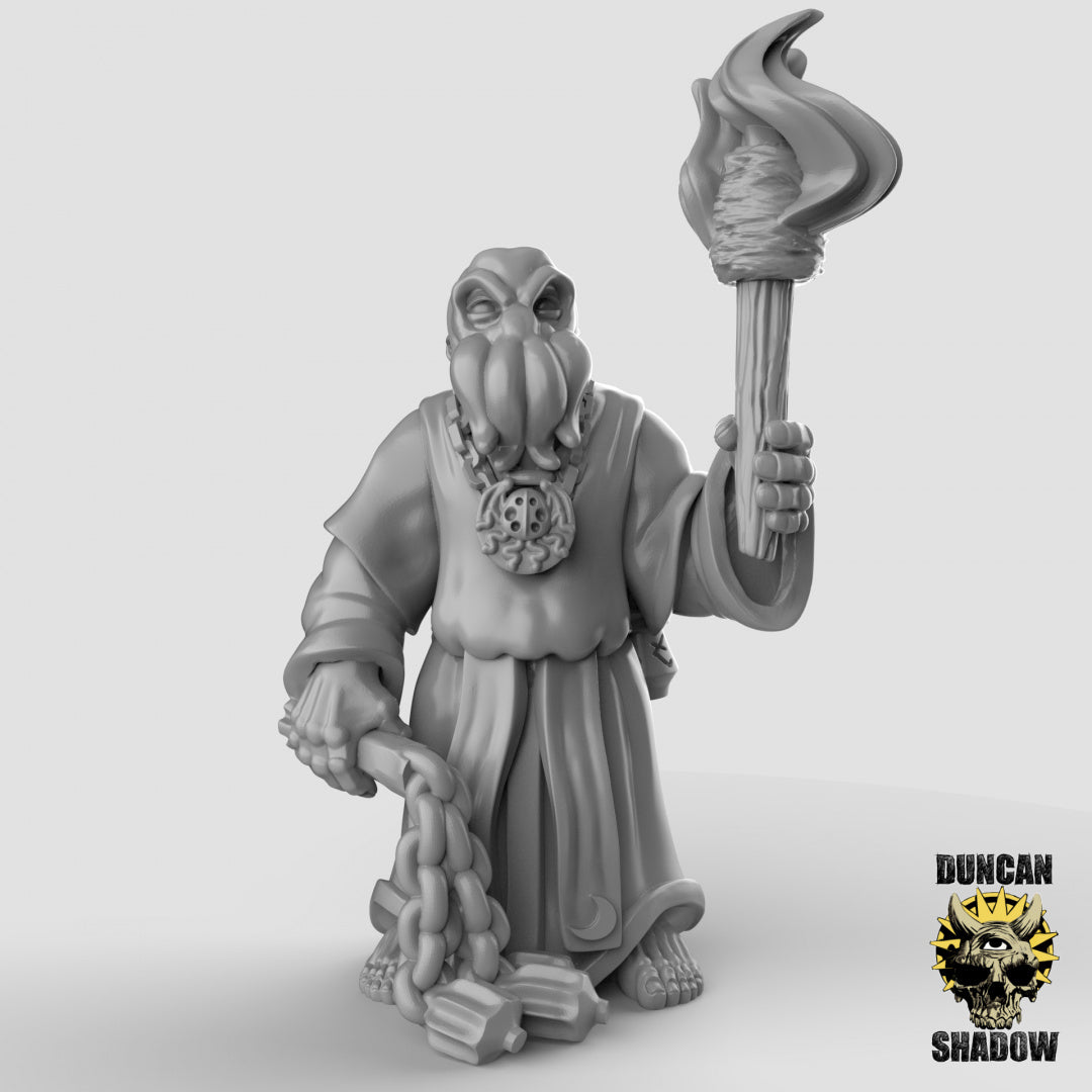 Human Kraken Cultists With Flails | Duncan Shadow | Compatible with Dungeons & Dragons and Pathfinder