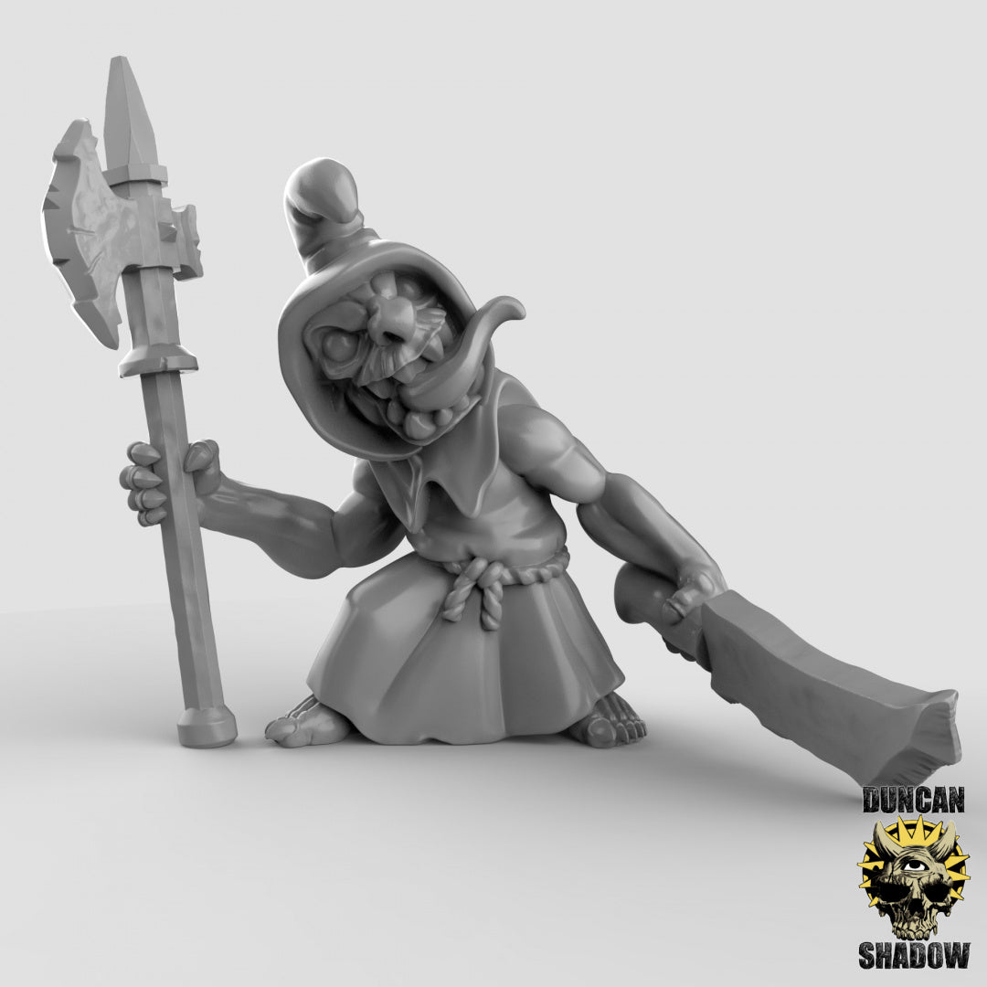 Duendes nocturnos con armas de asta | Sombra de Duncan | Compatible con Dragones y Mazmorras y Pathfinder