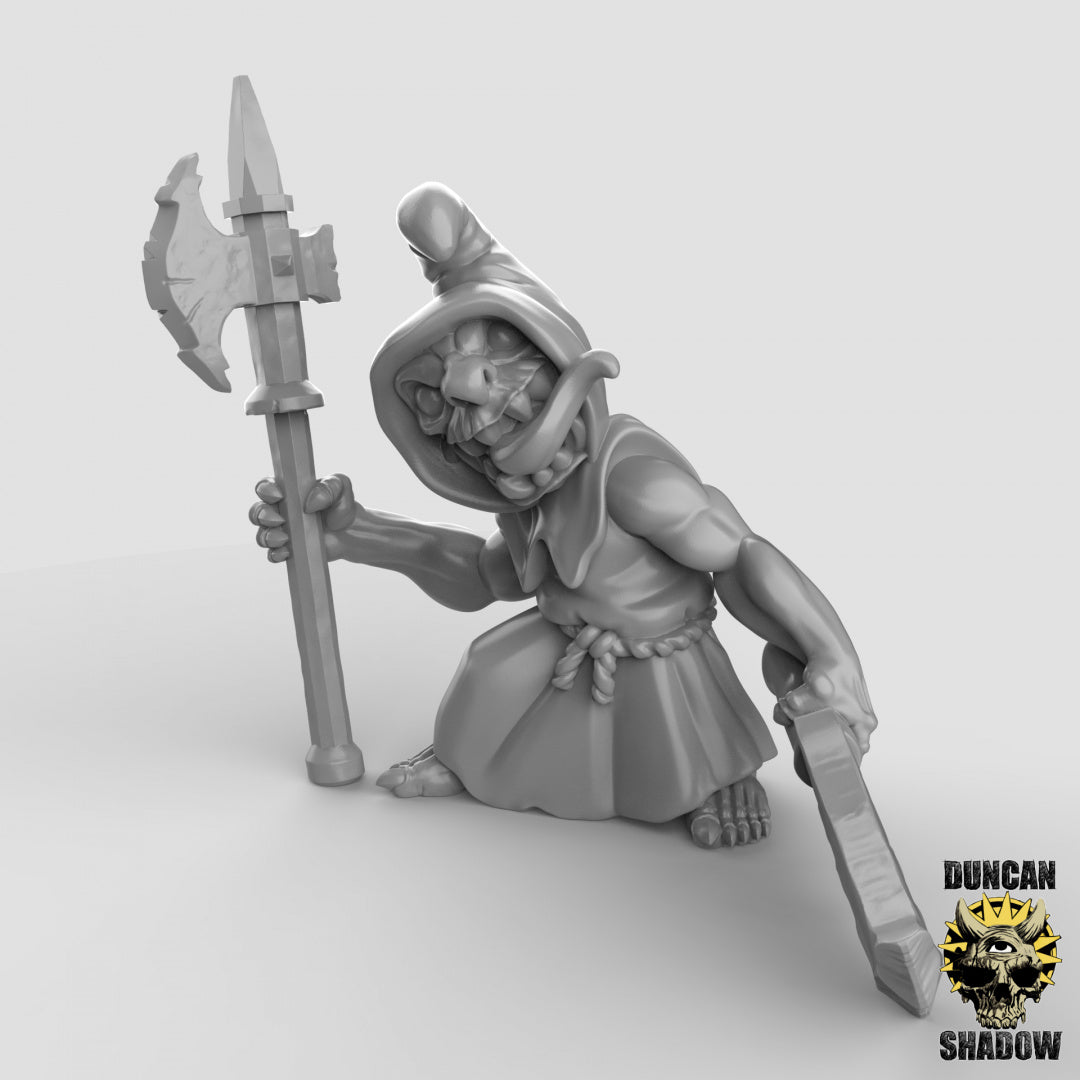 Duendes nocturnos con armas de asta | Sombra de Duncan | Compatible con Dragones y Mazmorras y Pathfinder