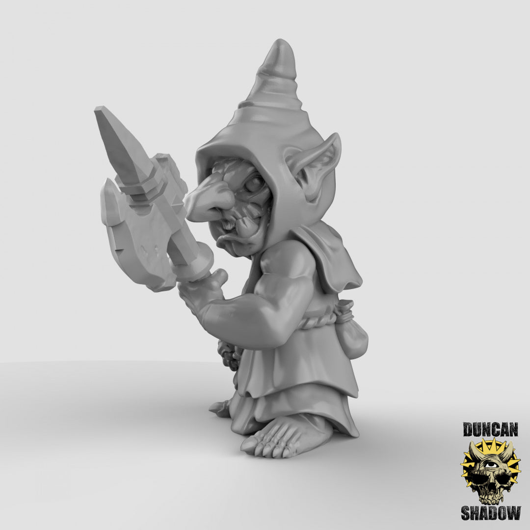 Duendes nocturnos con armas de asta | Sombra de Duncan | Compatible con Dragones y Mazmorras y Pathfinder