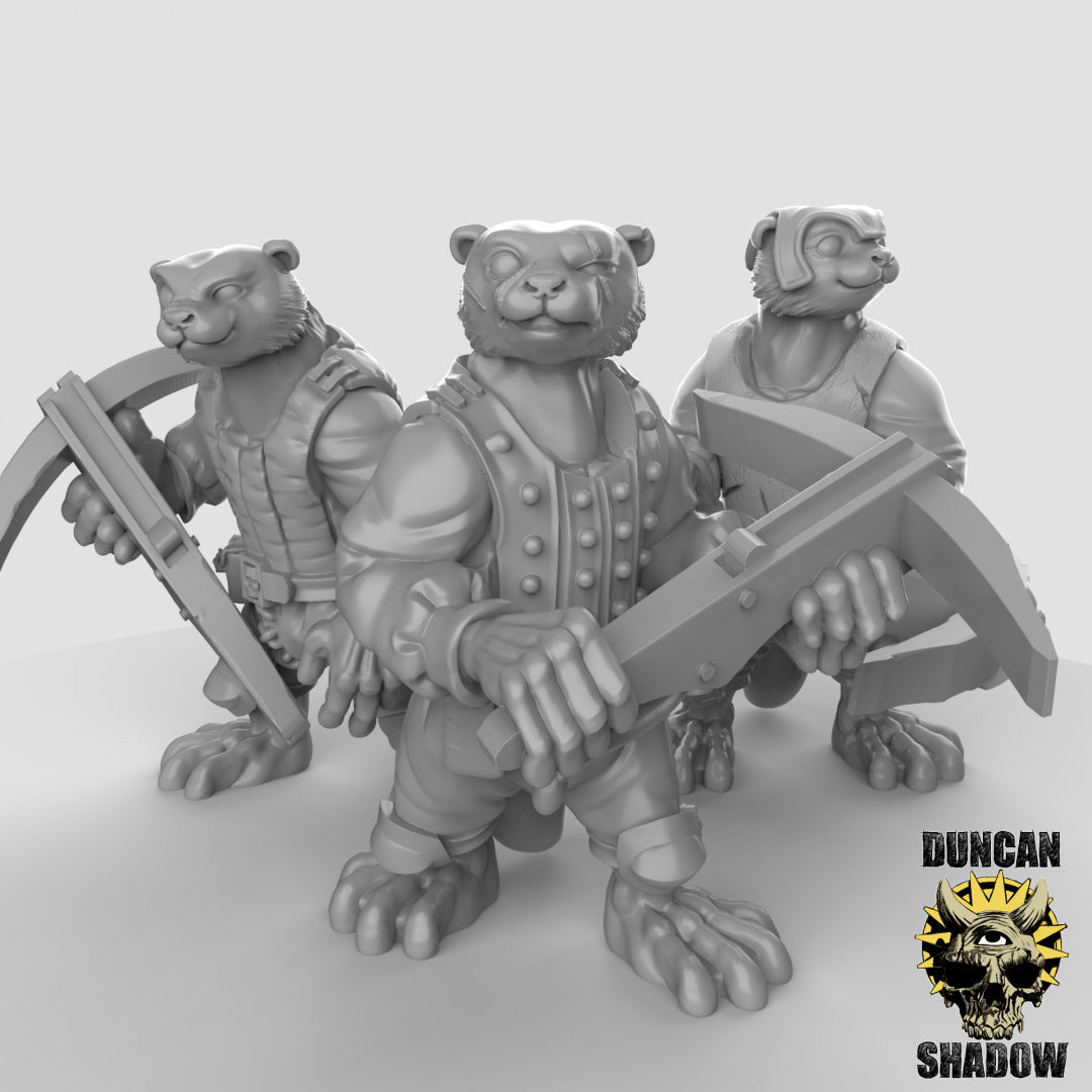 Nutria popular con ballestas | Sombra de Duncan | Compatible con Dragones y Mazmorras y Pathfinder
