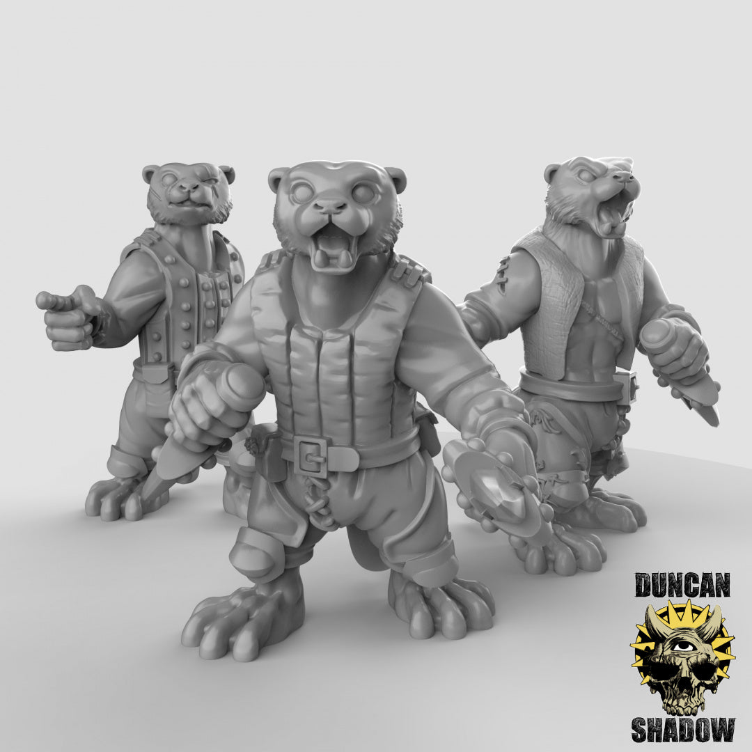 Nutria con dagas | Sombra de Duncan | Compatible con Dragones y Mazmorras y Pathfinder