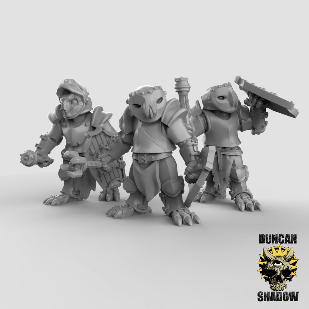 Búho popular blindado con mazas | Sombra de Duncan | Compatible con Dragones y Mazmorras y Pathfinder