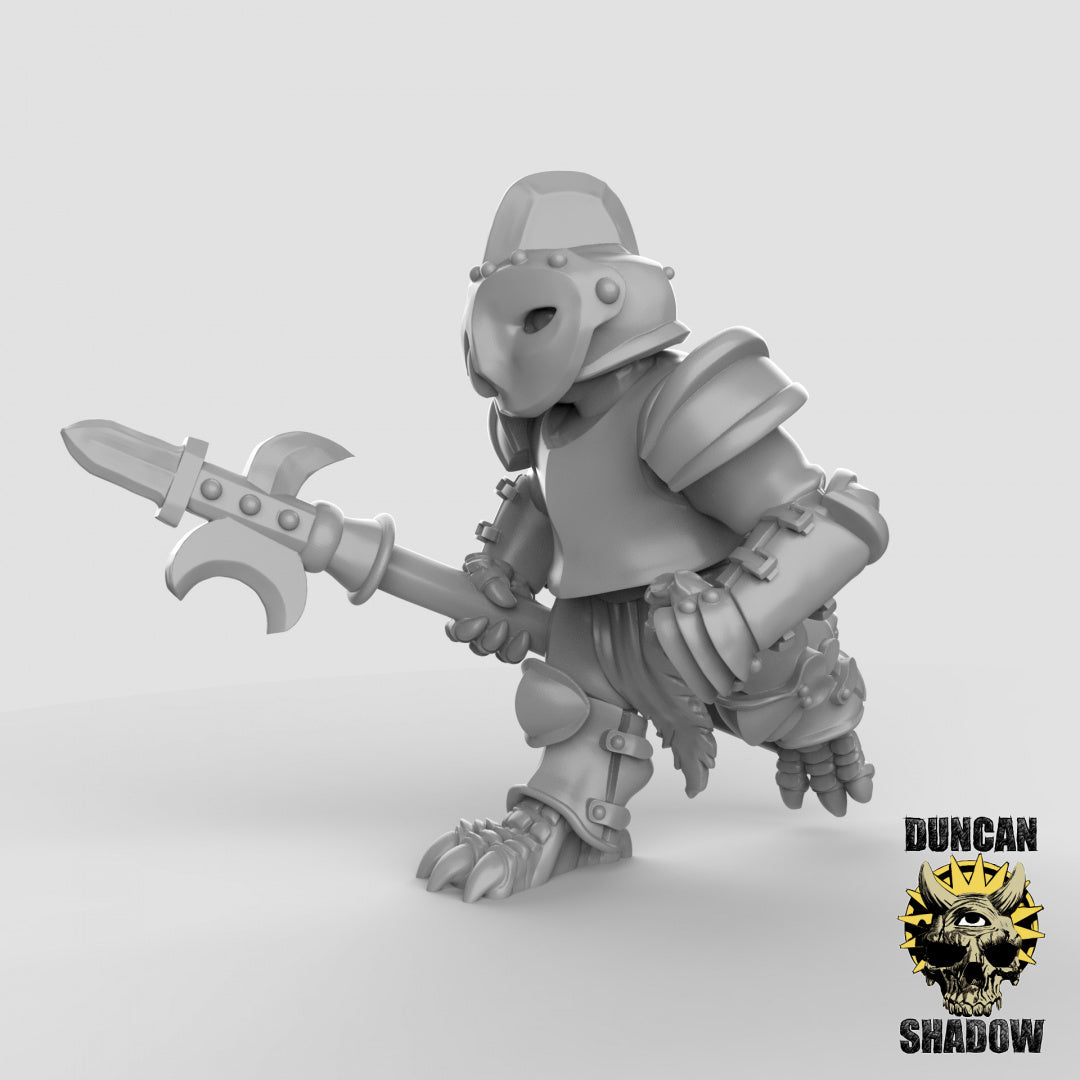 Owl Folk Armored With Polearms | Duncan Shadow | Compatible with Dungeons & Dragons and Pathfinder