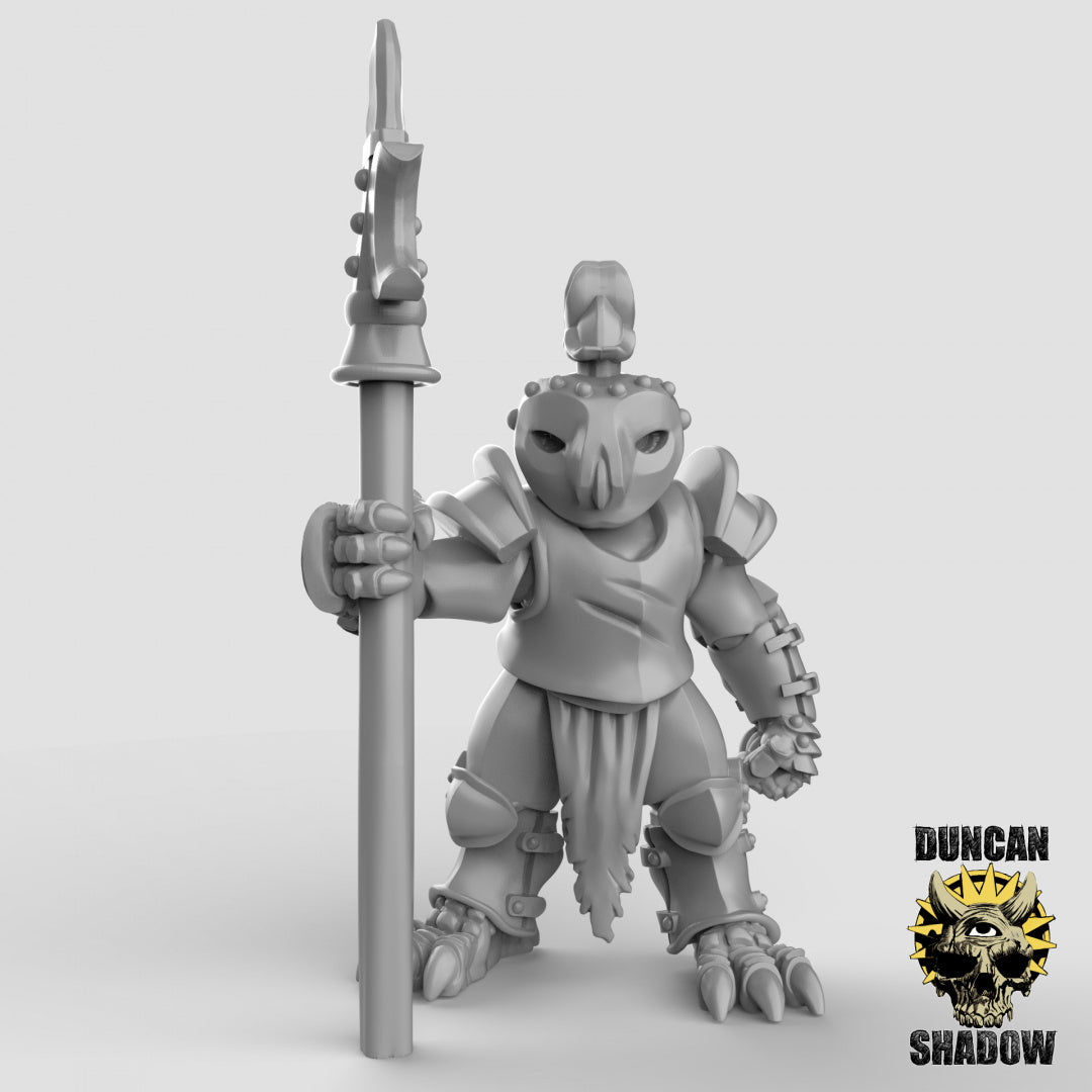 Owl Folk Armored With Polearms | Duncan Shadow | Compatible with Dungeons & Dragons and Pathfinder