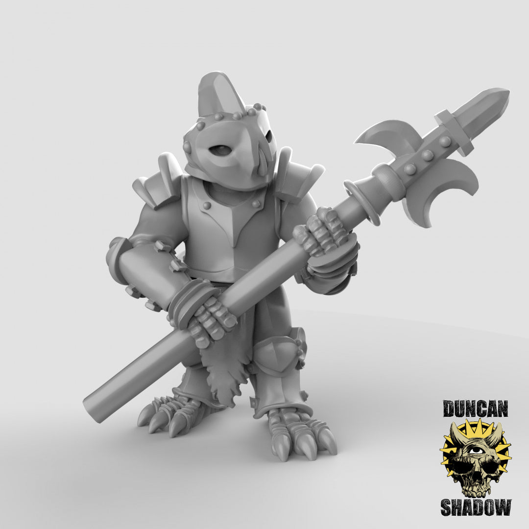 Owl Folk Armored With Polearms | Duncan Shadow | Compatible with Dungeons & Dragons and Pathfinder