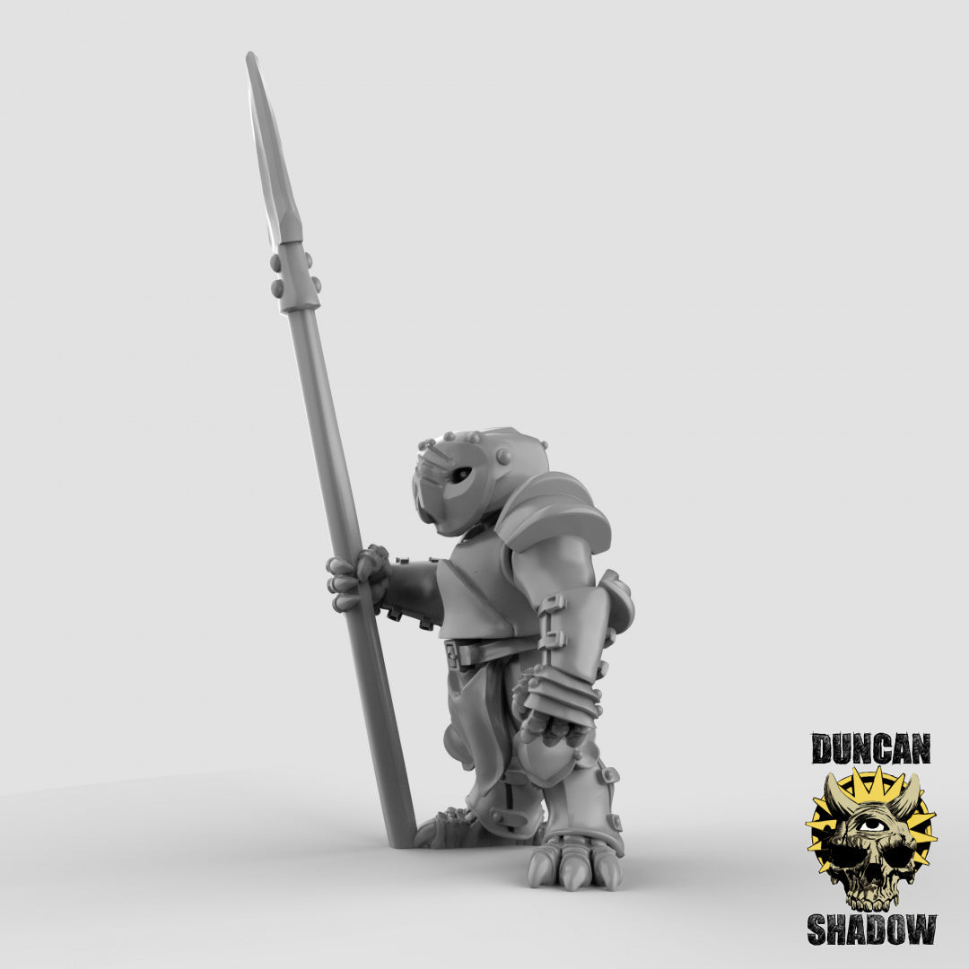 Owl Folk Armored With Spears | Duncan Shadow | Compatible with Dungeons & Dragons and Pathfinder